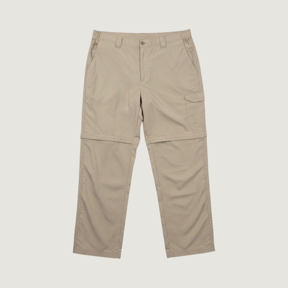 Columbia PFG Mens Tan Convertible Cargo Pants Omni-Shade 46x30 Hiking Fishing